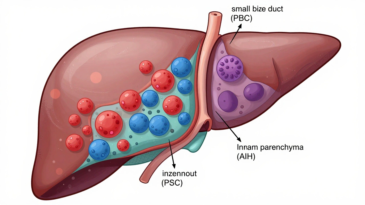 Autoimmune Overlap: Understanding PBC, PSC, and AIH Combined Features
