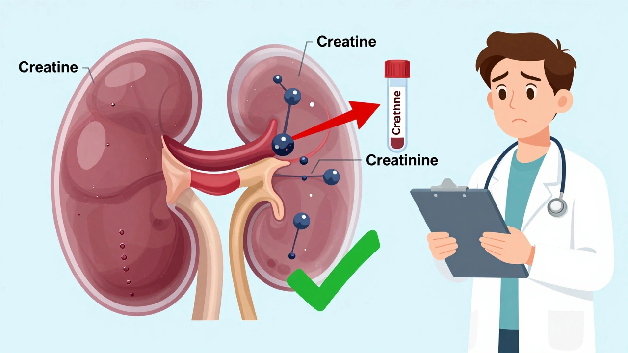 Creatine and Kidney Disease Medications: How to Monitor Renal Function Safely