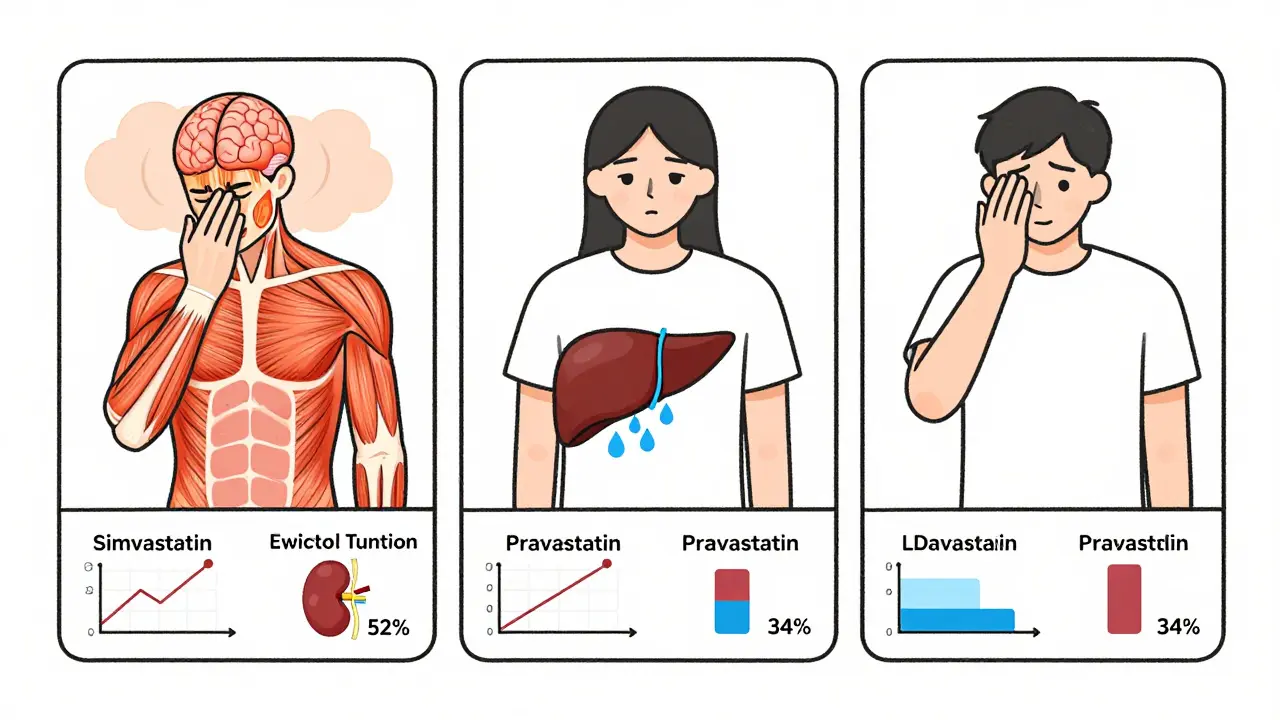 Patient journey from statin side effects to improvement after switching to a hydrophilic statin.
