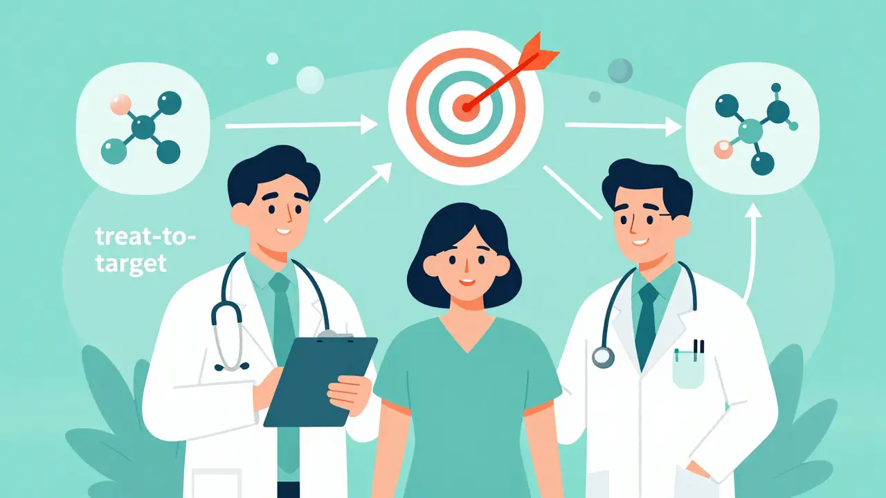 Patient collaborating with a rheumatologist and dermatologist for coordinated care